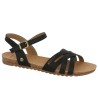 Laura - Nu-pieds noir Mustang - Sandales femme Mustang grande pointure - Shoesissime
