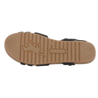 Laura - Nu-pieds noir Mustang - Sandales femme Mustang grande pointure - Shoesissime