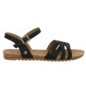 Laura - Nu-pieds noir Mustang - Sandales femme Mustang grande pointure - Shoesissime