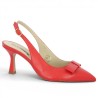 Barbara - Red open toe pumps - Escarpins 42, 43, 44, 45 - Shoesissime