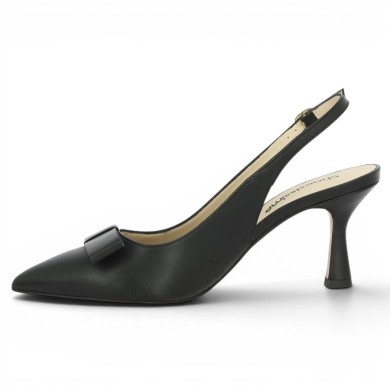 escarpin talon 8 cm noir grande pointure femme Shoesissime, vue intérieure