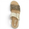 D1J53-91 Sandale Remonte confort grande taille léopard Shoesissime, vue dessus
