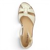 Eden - Closed sandal large size gold leather - Sandale Pecheur large size - Shoesissime