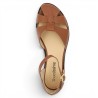 Eden - Women's brown closed sandal large size - Sandale Pecheur 42, 43, 44, 45 - Shoesissime