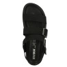 Yuma - Nu-pieds noir semelle ergonomique - Sandale noire femme 42, 43, 44, 45 - Shoesissime