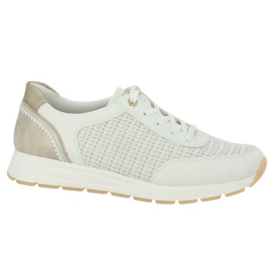 D2G09-80 Baskets blanche Remonte Vegan femme 42, 43, 44,4 5 Shoesissime, vue profil