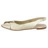 Paola - Mid ballerina - mid sandal gold leather - Shoes 42, 43, 44, 45 women - Shoesissime