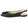ballerine noire sling back grande pointure Shoesissime, vue intérieure