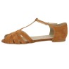 sandale salomé velours camel 42, 43, 44, 45 Shoesissime, vue intérieure