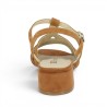 Brenda - Sandale camel petit talon chic - Nu-pieds femme grande taille - Shoesissime