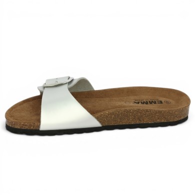 mule grande taille femme argent Shoesissime, vue intérieure