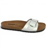 claquette argentée 42, 43, 44, 45 Shoesissime, vue coté