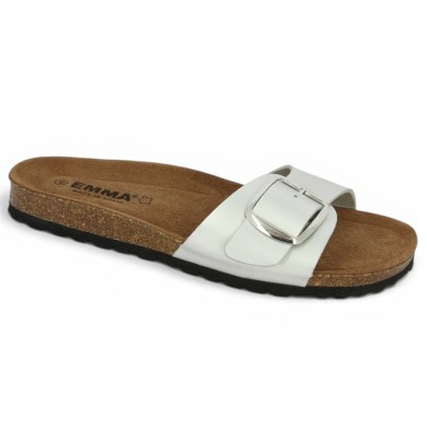 mule argentée 42, 43, 44, 45 Shoesissime, vue profil