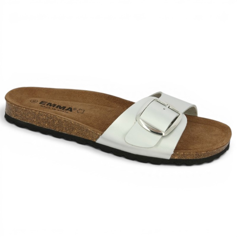 mule argentée 42, 43, 44, 45 Shoesissime, vue profil