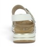 Josy - D1J63-80 Nu-pieds blanc scratch réglable - Sandales Remonte grande taille - Shoesissime
