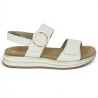 D1J63-80 sandale blanche grande taille remonte réglable Shoesissime, vue coté