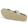 Tiaré - Mule réglable anatomique bleu - Sandales confort grande pointure femme - Shoesissime