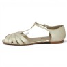 Sandale fermée dorée femme grande pointure Shoesissime, vue intérieure
