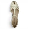 sandale dorée chic grande taille Shoesissime, vue dessus