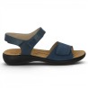 Nu Pieds Ibiza Bleu Josef Seibel femme grande pointure Shoesissime, vue coté