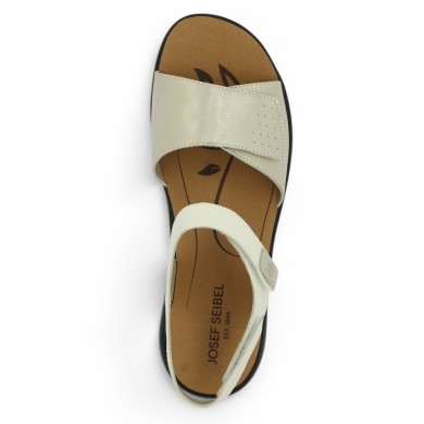 Odile - Nu-pieds réglable scratch Josef Seibel - Sandales grande pointure femme - Shoesissime