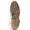 sandale pecheur léopard femme grande taille Shoesissime, vue dessus