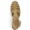 sandale pecheur beige femme 42, 43, 44, 45 Shoesissime, vue dessus