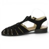 sandale pecheur velours noir femme 42, 43, 44, 45 Shoesissime, vue intérieure