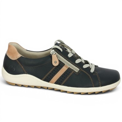 R1432-14 - Tennis Remonte bleu marine - Baskets femme 42, 43, 44, 45 - Shoesissime