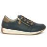 D0H11-15 Baskets Remonte bleu marine grande taille femme lacets ruban Shoesissime, vue coté