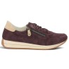 Thais - D0H19-30 Plum Velvet Sneakers by Remonte - Remonte Sneakers in Plus Sizes - Shoesissime
