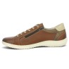 Annie - D1E12-24 Women's Light Brown Leather Sneakers - Remonte Sneakers Sizes 42, 43, 44, 45 - Shoesissime