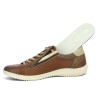 Annie - D1E12-24 Women's Light Brown Leather Sneakers - Remonte Sneakers Sizes 42, 43, 44, 45 - Shoesissime