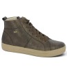 D0974-25 Baskets femme montante cuir marron 42, 43, 44, 45 Shoesissime, vue profil
