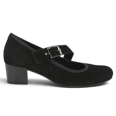 Nadia - Escarpin noir à bride 42, 42.5, 43, 44 - Chaussures Gabor grande taille - Shoesissime