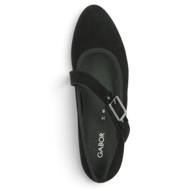 Nadia - Escarpin noir à bride 42, 42.5, 43, 44 - Chaussures Gabor grande taille - Shoesissime