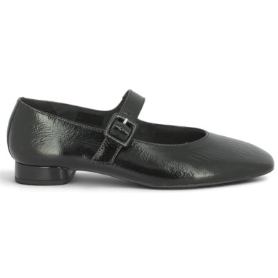 Soizic - Babies vernis noir femme grande taille - Chaussures Gabor 8, 8.5, 9, 9.5 - Shoesissime