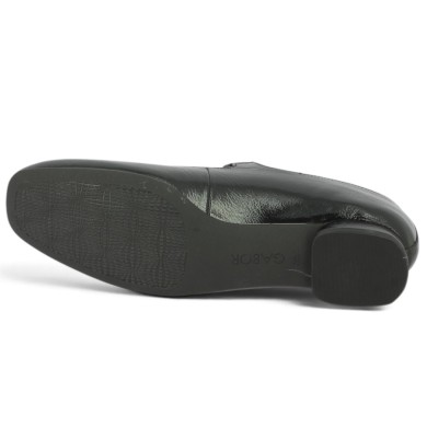 Soizic - Black patent leather women's plus-size pumps - Gabor shoes sizes 8, 8.5, 9, 9.5 - Shoesissime