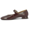 Soizic - Women's burgundy patent leather strappy pumps, sizes 42, 42.5, 43, 44 - Gabor shoes in large sizes - Shoesissime