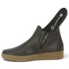 Louka - R7994-27 Boots cuir marron élastique Léopard 42, 43, 44, 45 - Bottines femme grande taille - Shoesissime