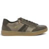 D2C04-90 Baskets mode marron femme grande pointure 42, 43, 44, 45, vue coté