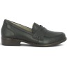D0F05-00 mocassin femme Remonte cuir noir grande pointure Shoesissime, vue coté