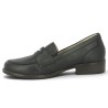 mocassin Remonte femme 42, 43, 44, 45 cuir noir Shoesissime, vue intérieure