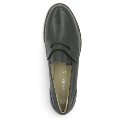 D0F05-00 chaussure basse femme Remonte cuir noir 42, 43, 44, 45 Shoesissime, vue dessus