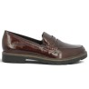 D2Q05-35 mocassin vernis bordeaux grande taille Remonte Shoesissime, vue coté