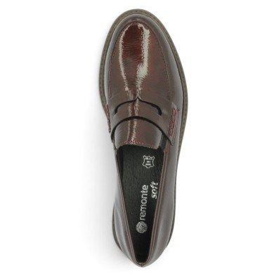 Chaussure plate vernis bordeaux femme 42, 43, 44, 45 Shoesissime, vue dessus