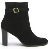 Bottine noire à talon 10 cm 42, 43, 44, 45 Shoesissime, vue profil