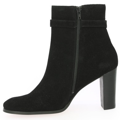 Bottine habillée noire à talon femme grande taille Shoesissime, vue intérieure