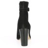 Bottine habillée noire à talon femme grande pointure Shoesissime, vue arrière