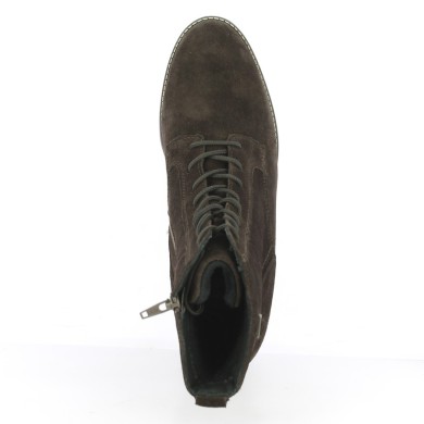 Bottine marron très chaude fourrée laine femme 42, 43, 44, 45 Shoesissime, vue dessus
